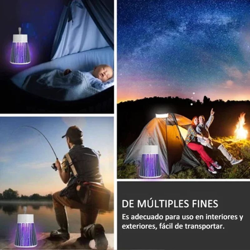 🏆Destructeur d'insectes portable pour l'intérieur et l'extérieur - Piège à mouches et à moustiques🦟⚡