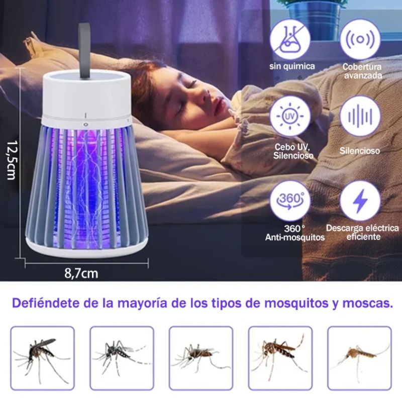 🏆Destructeur d'insectes portable pour l'intérieur et l'extérieur - Piège à mouches et à moustiques🦟⚡