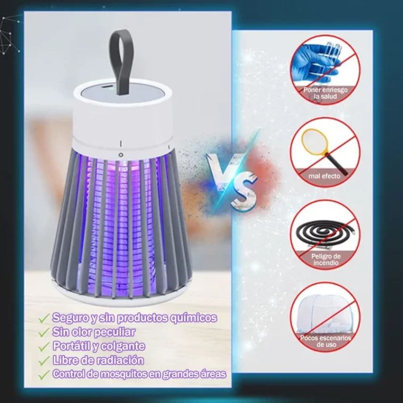 🏆Destructeur d'insectes portable pour l'intérieur et l'extérieur - Piège à mouches et à moustiques🦟⚡