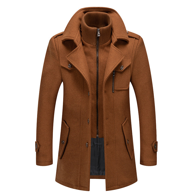 đ50% DE RĂDUCTION!đ§„MANTEAU HOMME DOUBLE COLđLaine Chaude Premium, Coupe Moderne pour Automne-Hiver, Style ĂlĂ©gant Intemporelâš