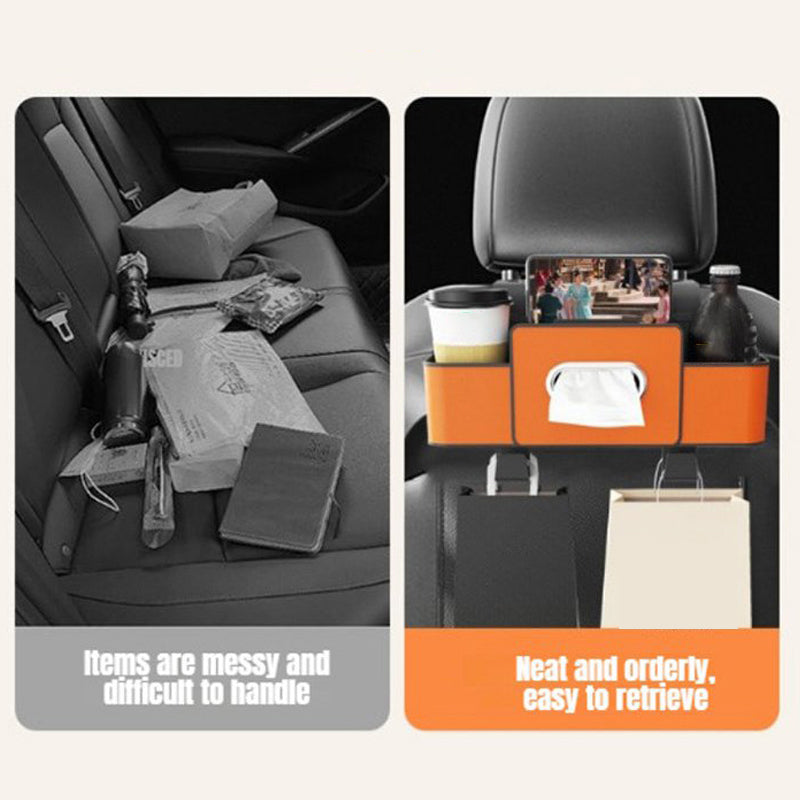 Boîte de Rangement Multifonction pour Dossier de Voiture