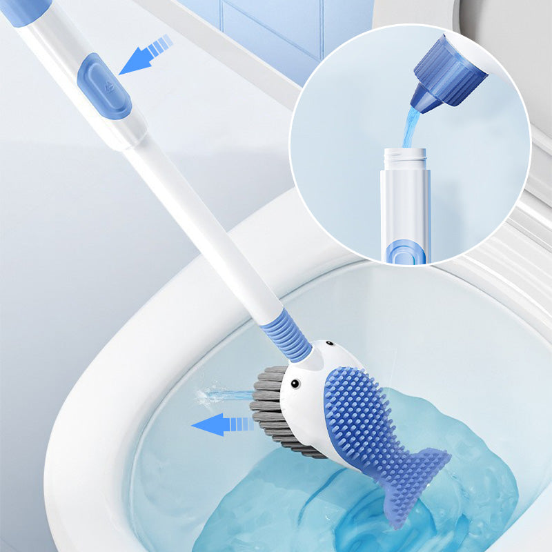 Ensemble de brosses de nettoyage murales Ă ventouse pour toilettesđđż