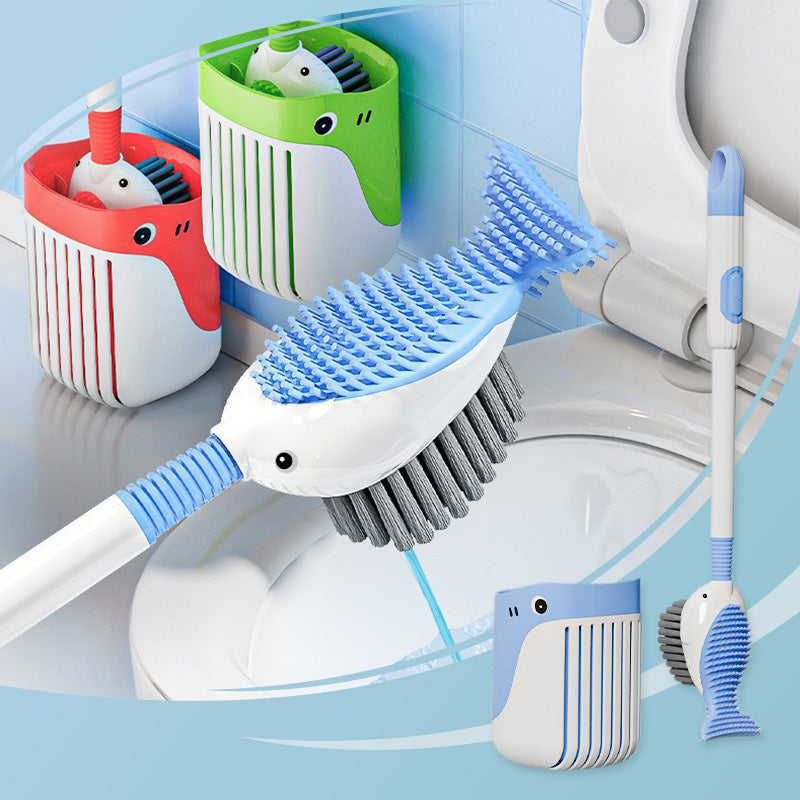 Ensemble de brosses de nettoyage murales Ă ventouse pour toilettesđđż