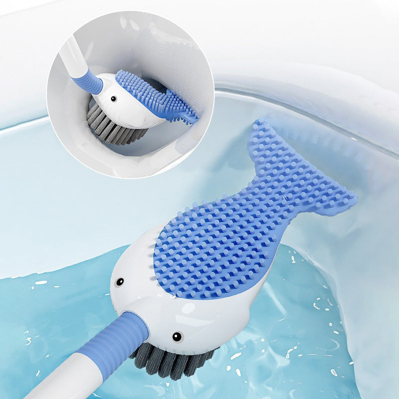 Ensemble de brosses de nettoyage murales Ă ventouse pour toilettesđđż