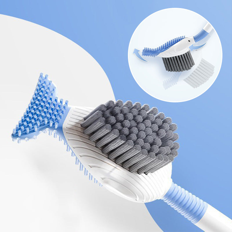 Ensemble de brosses de nettoyage murales Ă ventouse pour toilettesđđż
