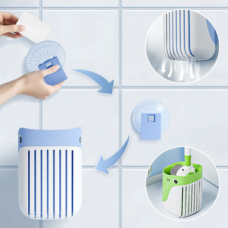 Ensemble de brosses de nettoyage murales Ă ventouse pour toilettesđđż