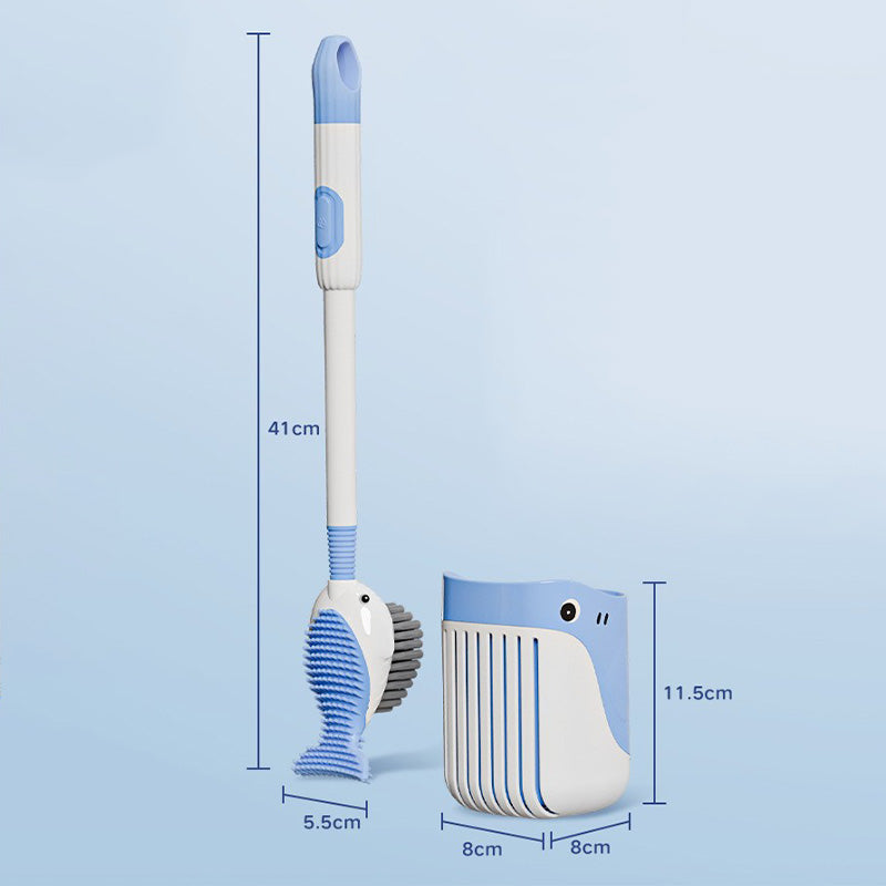 Ensemble de brosses de nettoyage murales Ă ventouse pour toilettesđđż