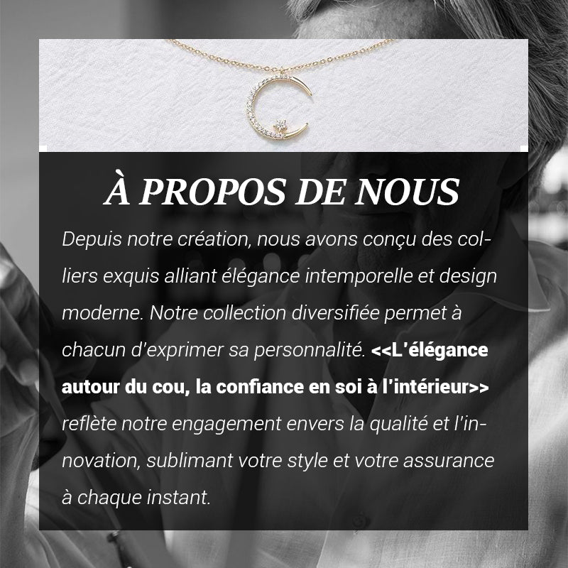 đ50% de rĂ©ductionđCollier Ătincelant avec Pendentif d'Ătoile et de Lune