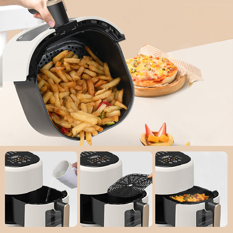 💥50% de réduction pour une durée limitée 💥Airfryer Numérique Intelligente avec Fenêtre Transparente