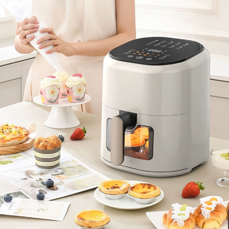 💥50% de réduction pour une durée limitée 💥Airfryer Numérique Intelligente avec Fenêtre Transparente