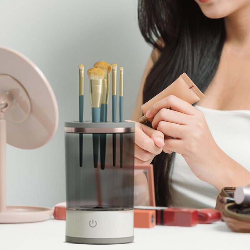 👑Super Cadeau ! Nettoyeur Électrique de Pinceaux de Maquillage ⚡💄
