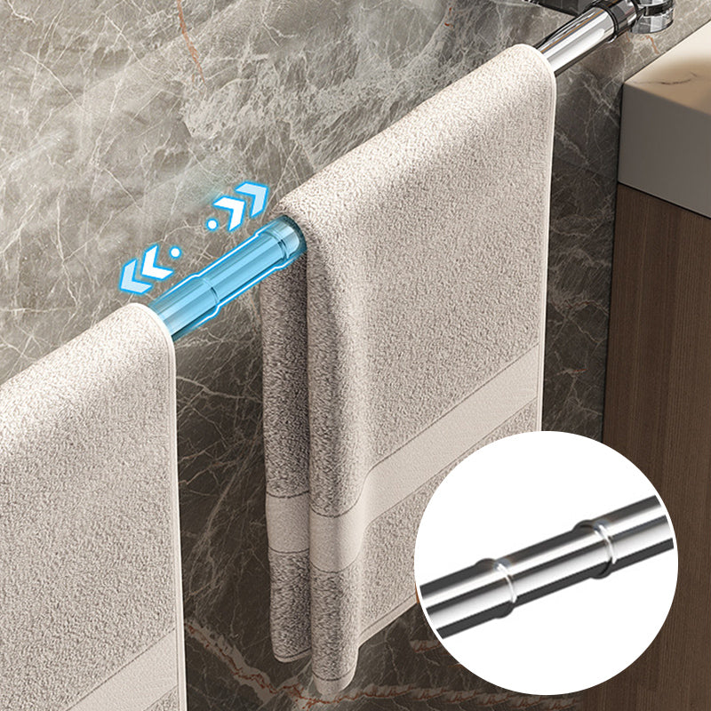 đâš Light Luxury No-Punch - Barre porte-serviettes rĂ©tractable Ă ventouse
