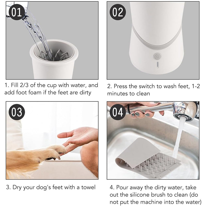 🐾 Brosse Rotative Intelligente pour Pattes d'Animaux – 🌿 Maintenant à -50 % ! 🛁✨