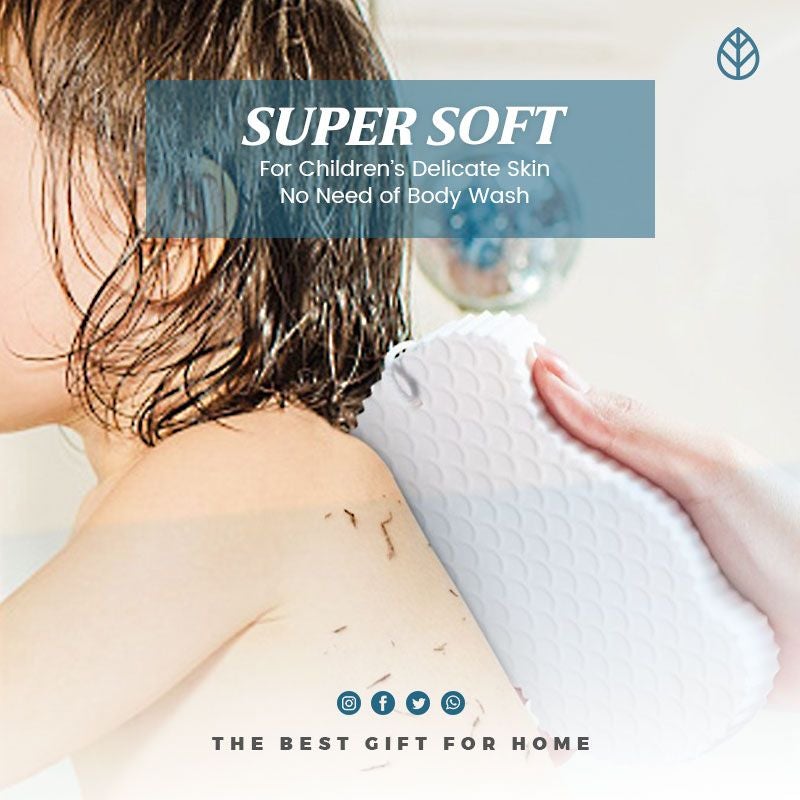 🧽✨ Éponge de bain exfoliante super douce – Douceur et soin pour la peau
