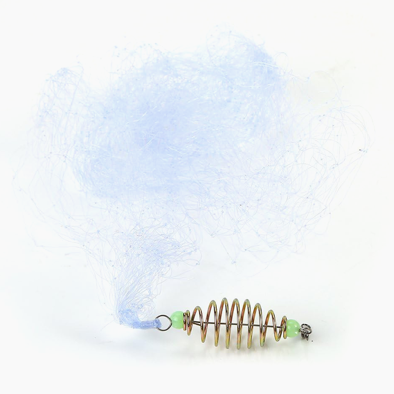 Fishing Gill Net with Spring Bait Trap