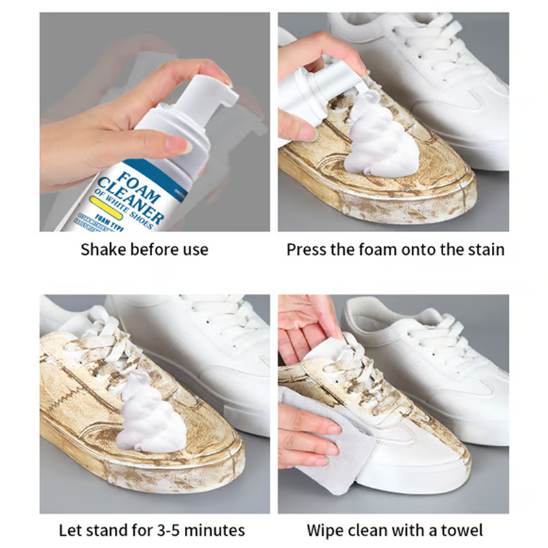 🏆Nettoyeur universel portatif à mousse sans rinçage pour chaussures🌿✨