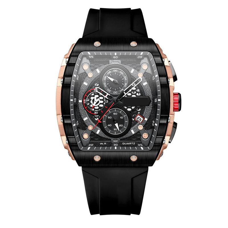 LIVRAISON GRATUITE🎊Style cyberpunk et futuriste⌚Montre à quartz multifonctionnelle pour hommes