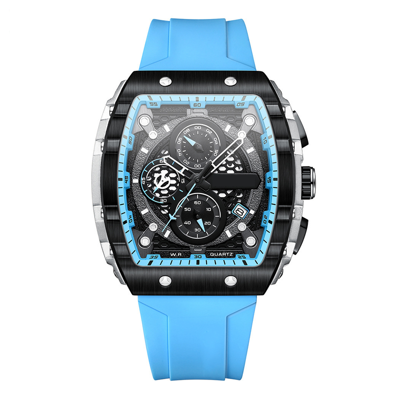 LIVRAISON GRATUITE🎊Style cyberpunk et futuriste⌚Montre à quartz multifonctionnelle pour hommes