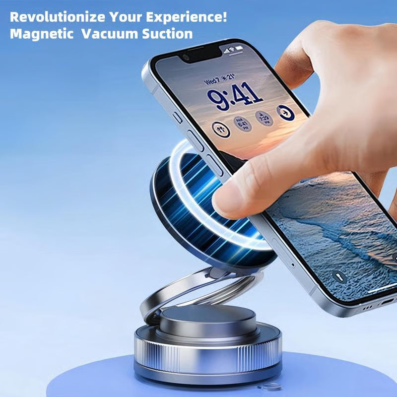 🔥Acheter plus, économiser plus🔄Porte-téléphone magnétique à vide réglable sur 360°📱🚗