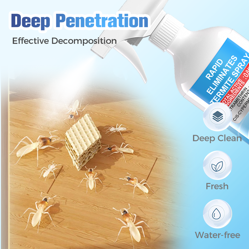 Rapid Eliminates Termite Spray avec seringue de distribution pour une utilisation dans toute la maison