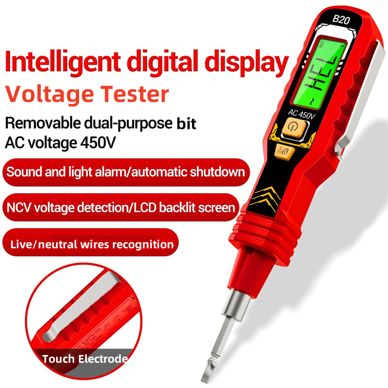 đąDurĂ©e limitĂ©e 63% de rĂ©ductionâšTesteur de Tension Sans Contact avec Ăcran LCD