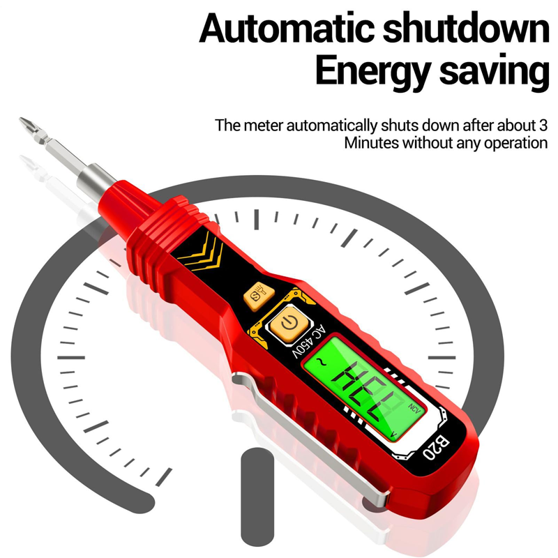 đąDurĂ©e limitĂ©e 63% de rĂ©ductionâšTesteur de Tension Sans Contact avec Ăcran LCD