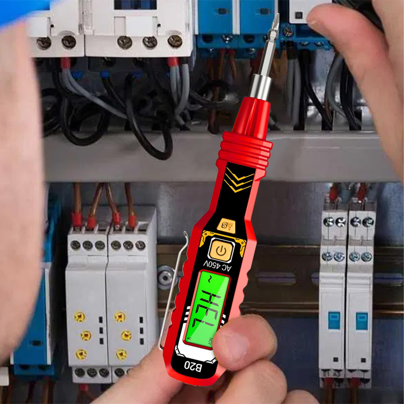 đąDurĂ©e limitĂ©e 63% de rĂ©ductionâšTesteur de Tension Sans Contact avec Ăcran LCD