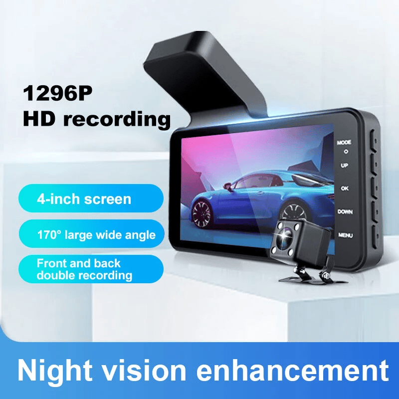đ1080P HD 170° Laajakulma YöllĂ€ Auton Tallentaja