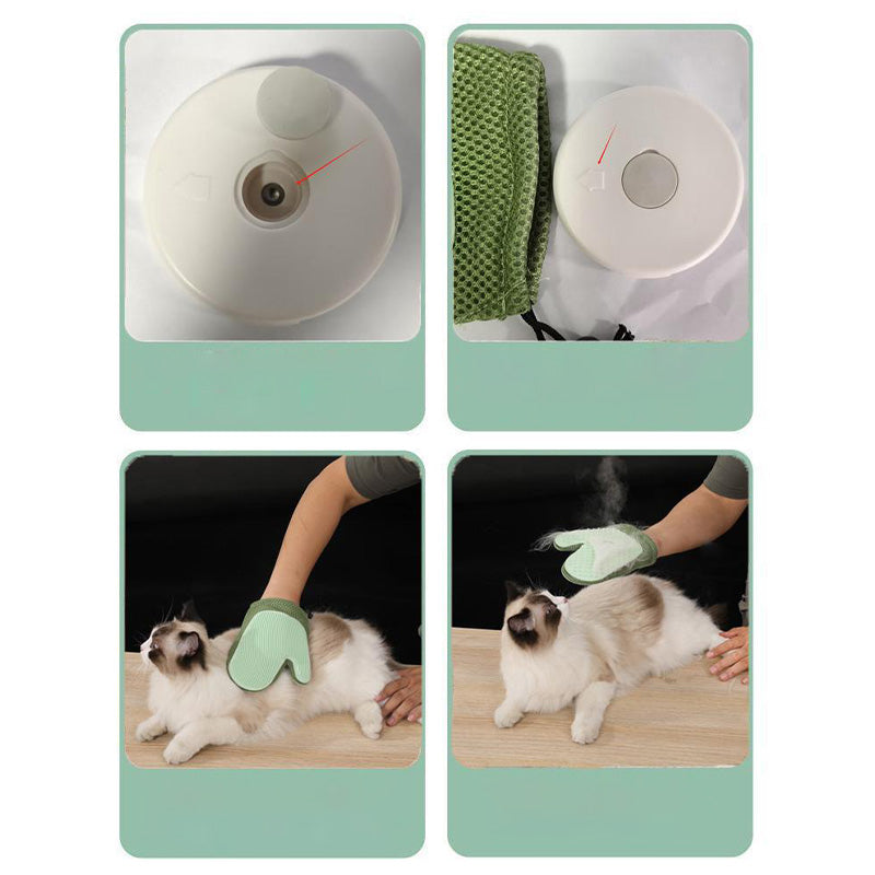 💝Hot Sale 50% OFF 💝 Gants de toilettage pour chiens et chats avec spray intégré🐾🧤