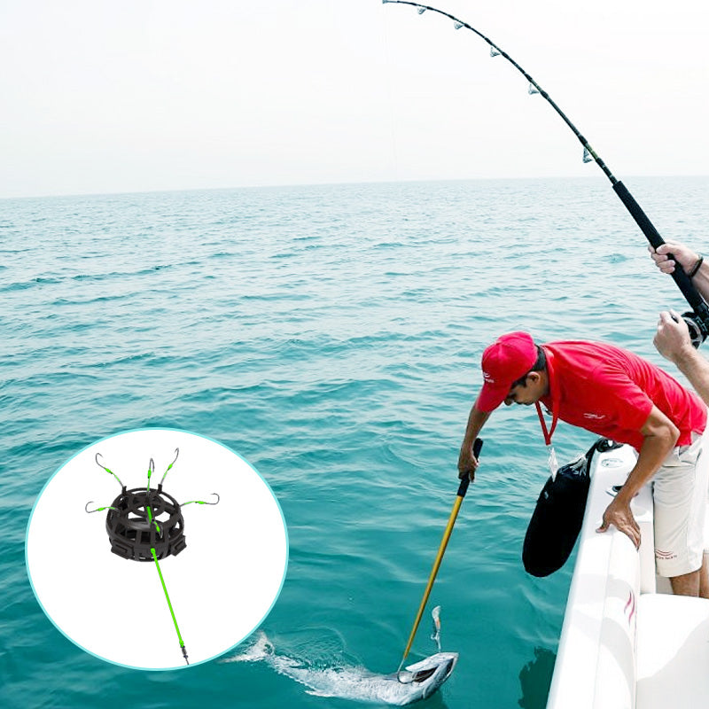 Hameçon de pêche avec cage flottante à 360° pour appât