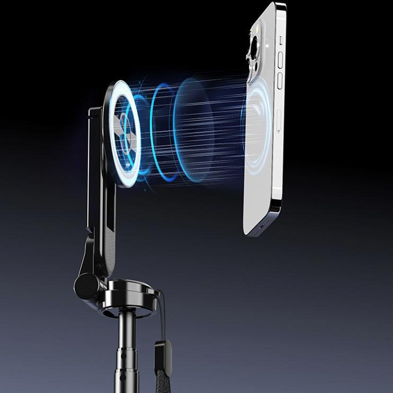 ✨✨Perche à Selfie Magnétique Multifonction 4-en-1 avec Rotation à 360°