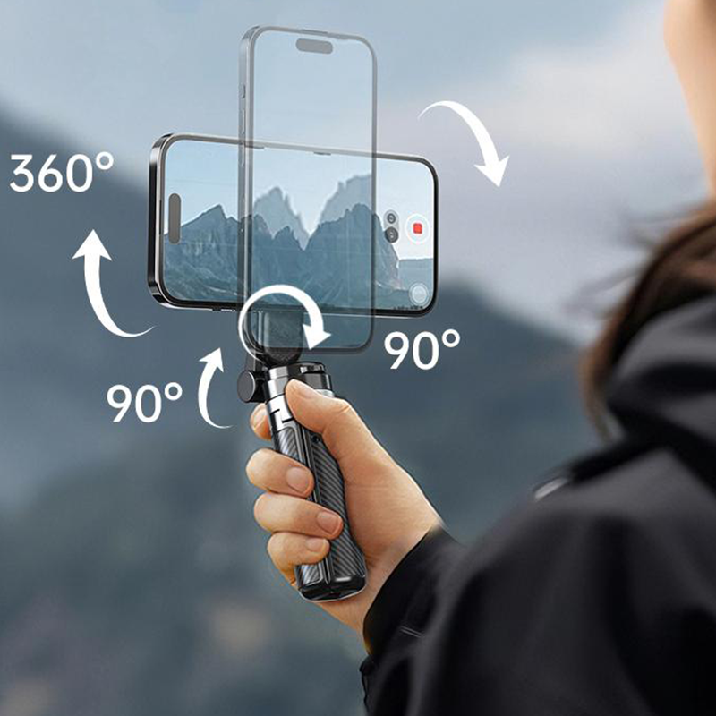 ✨✨Perche à Selfie Magnétique Multifonction 4-en-1 avec Rotation à 360°