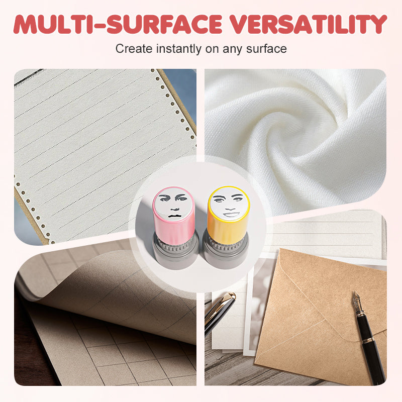 Tampon d'expression vibrante - Outil créatif multi-surfaces