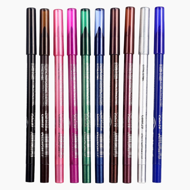 💄 Regard Intense & Coloré – Lot de 10 Crayons Gel pour les Yeux à -50% ! 🎯👁️🗨️