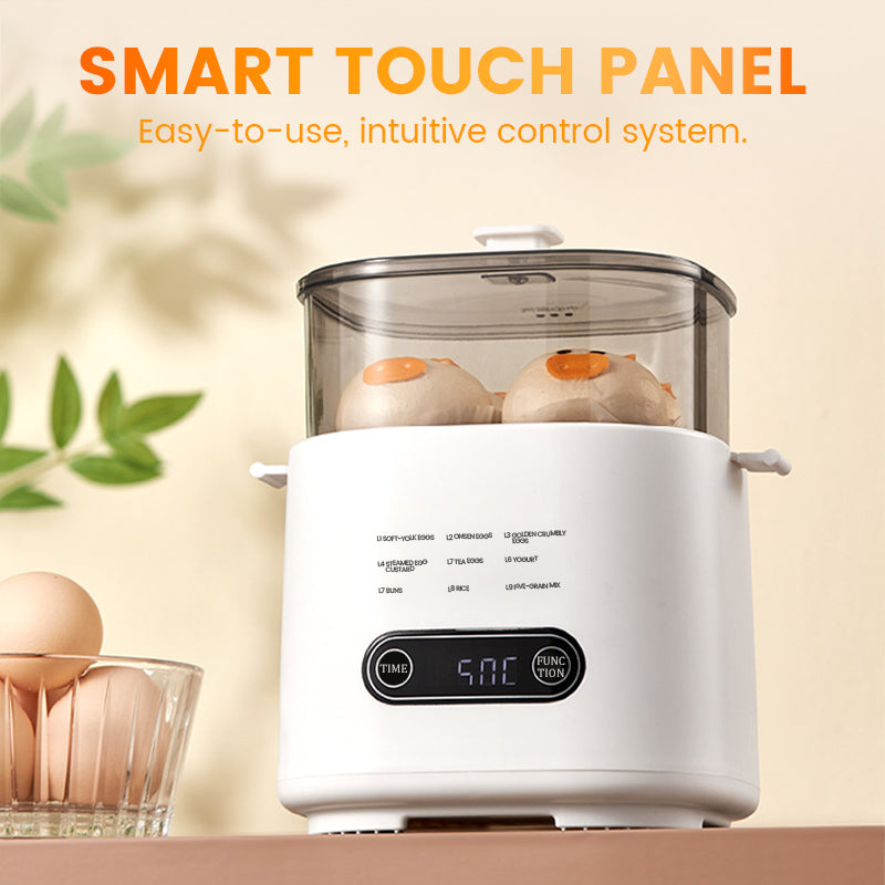 Ensemble Mini Cuiseur à Œufs Multifonction avec Panneau Tactile Intelligent