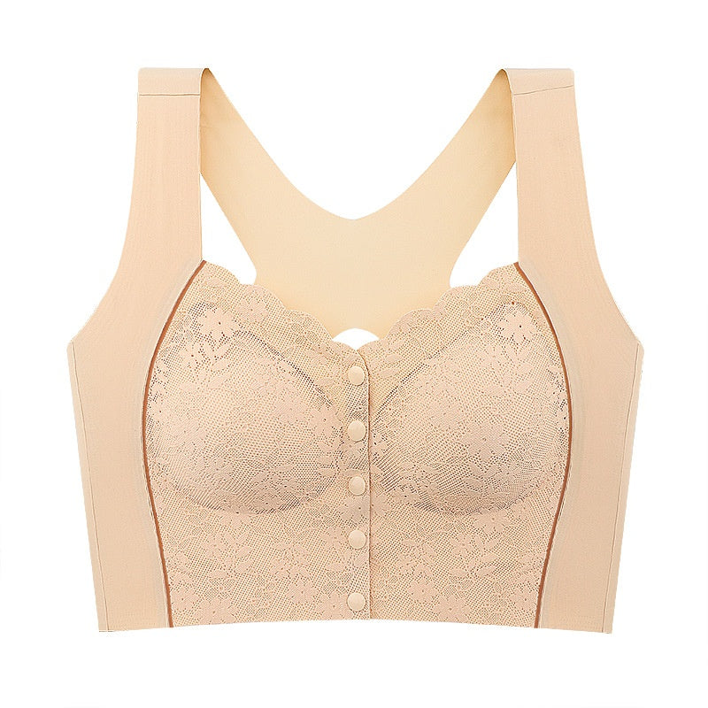 Soutien-gorge confortable sans armatures à fermeture frontale pour femme✨🌿