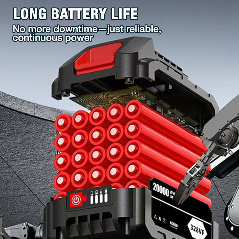 Mini tronçonneuse sans fil de 6 pouces avec 2 batteries