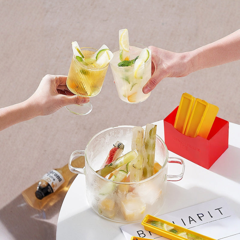 🔥🔥🔥Amusant set de glaçons DIY en forme de frites en matériau de qualité alimentaire🎁✨