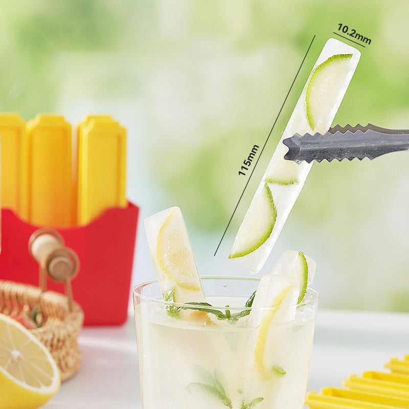 🔥🔥🔥Amusant set de glaçons DIY en forme de frites en matériau de qualité alimentaire🎁✨