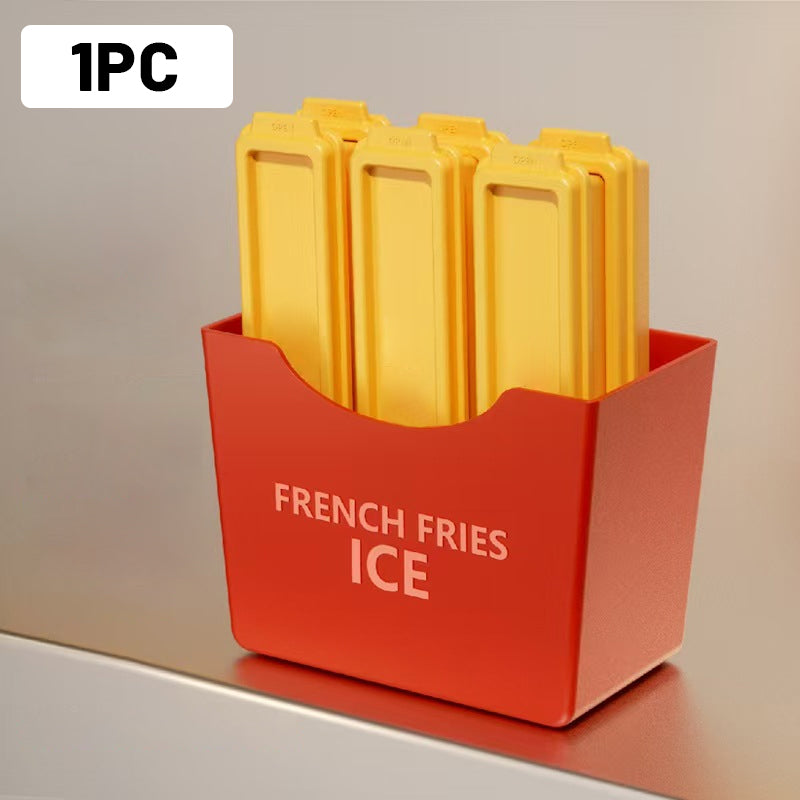 🔥🔥🔥Amusant set de glaçons DIY en forme de frites en matériau de qualité alimentaire🎁✨