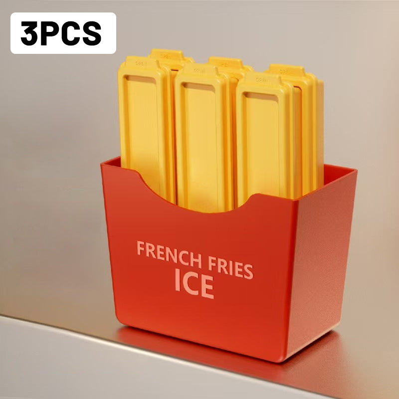 🔥🔥🔥Amusant set de glaçons DIY en forme de frites en matériau de qualité alimentaire🎁✨