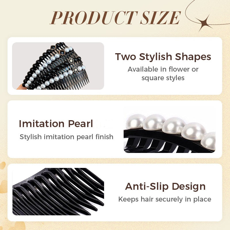 ✨Peigne décoratif à perles artificielles pour femmes💎 – Élégance pure !💃