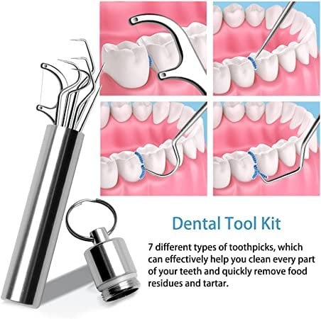 ⚡Set de cure-dents en acier inoxydable | Hygiénique & Durable