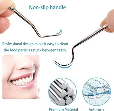 ⚡Set de cure-dents en acier inoxydable | Hygiénique & Durable