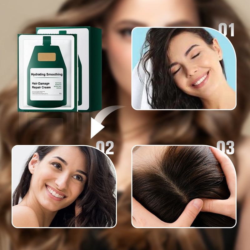 🏆Crème réparatrice hydratante et lissante pour cheveux abîmés🌿💦