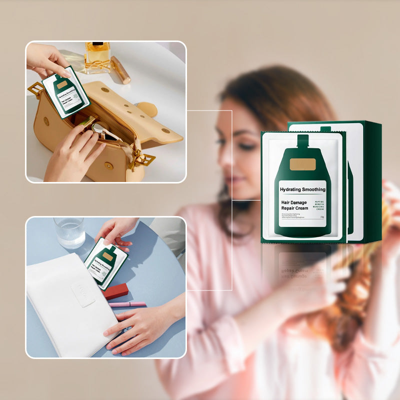 🏆Crème réparatrice hydratante et lissante pour cheveux abîmés🌿💦