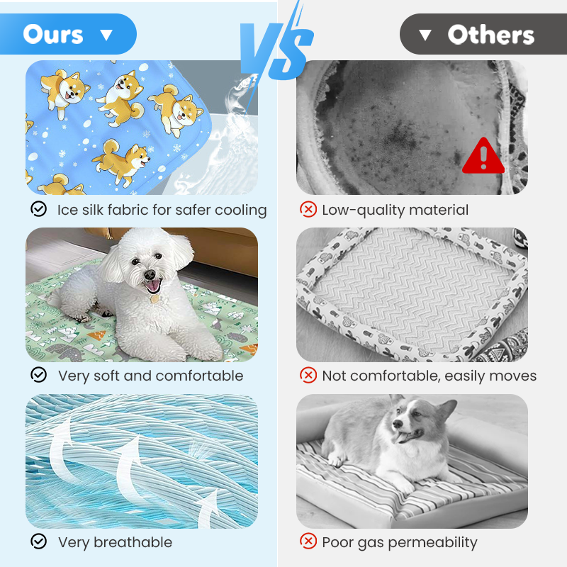 Tapis de refroidissement durable en forme de dessin animé pour animaux de compagnie 🐾❄️