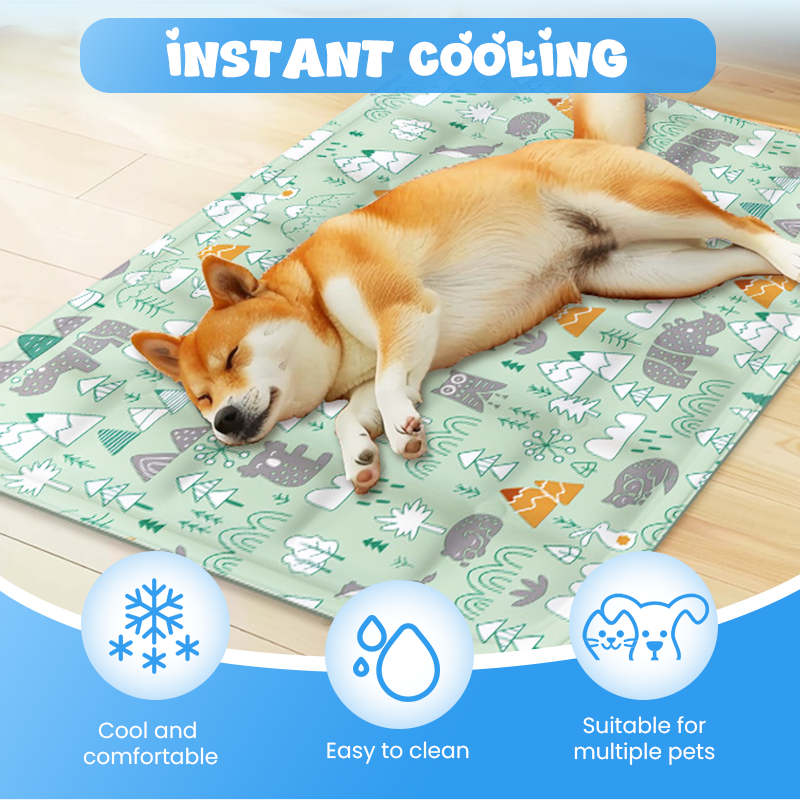 Tapis de refroidissement durable en forme de dessin animé pour animaux de compagnie 🐾❄️