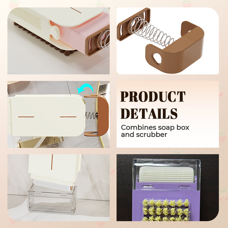 Distributeur multifonctionnel de savon à récurer et à ranger 🧼✨