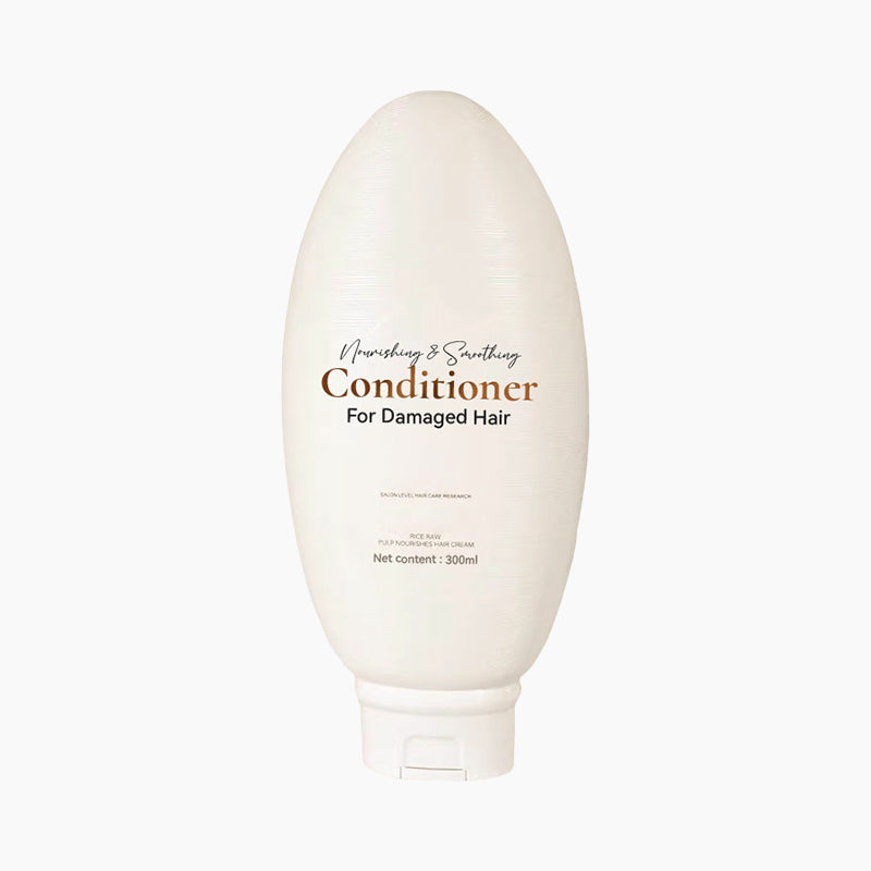Nourrir & Après-shampooing lissant pour cheveux abîmés 💆♀️✨